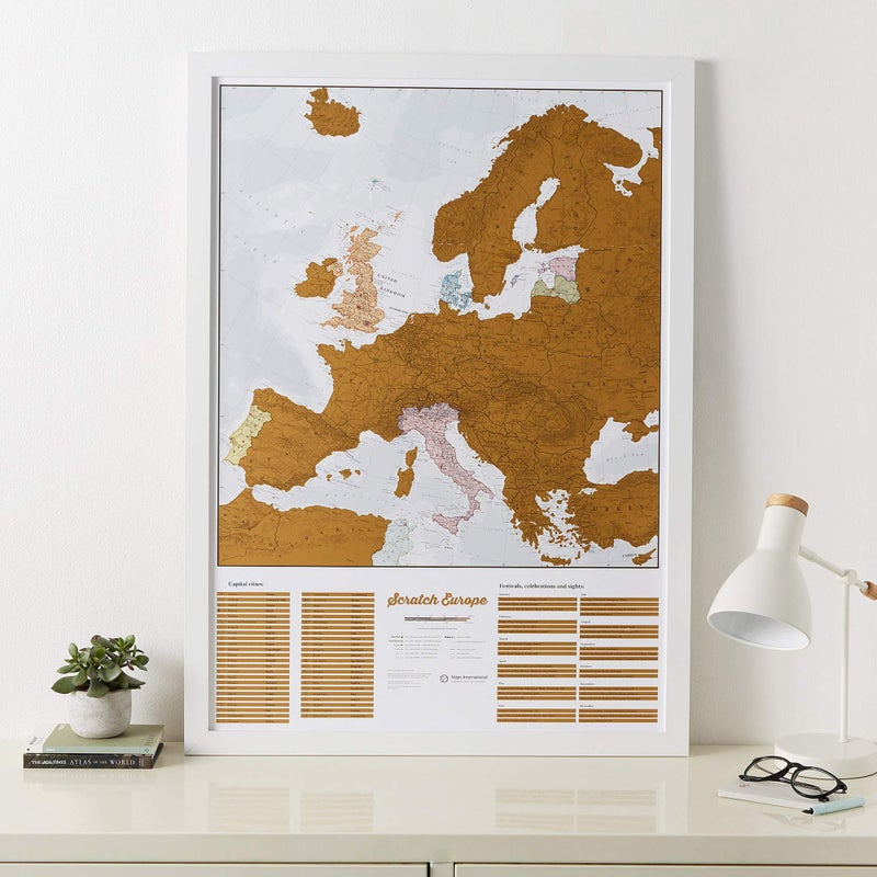 Maps International Scratch Off Map Of Europe â€“ Color Europe Wall Map â€“ Scratch Off â€“ 23 x 33 - Image 2